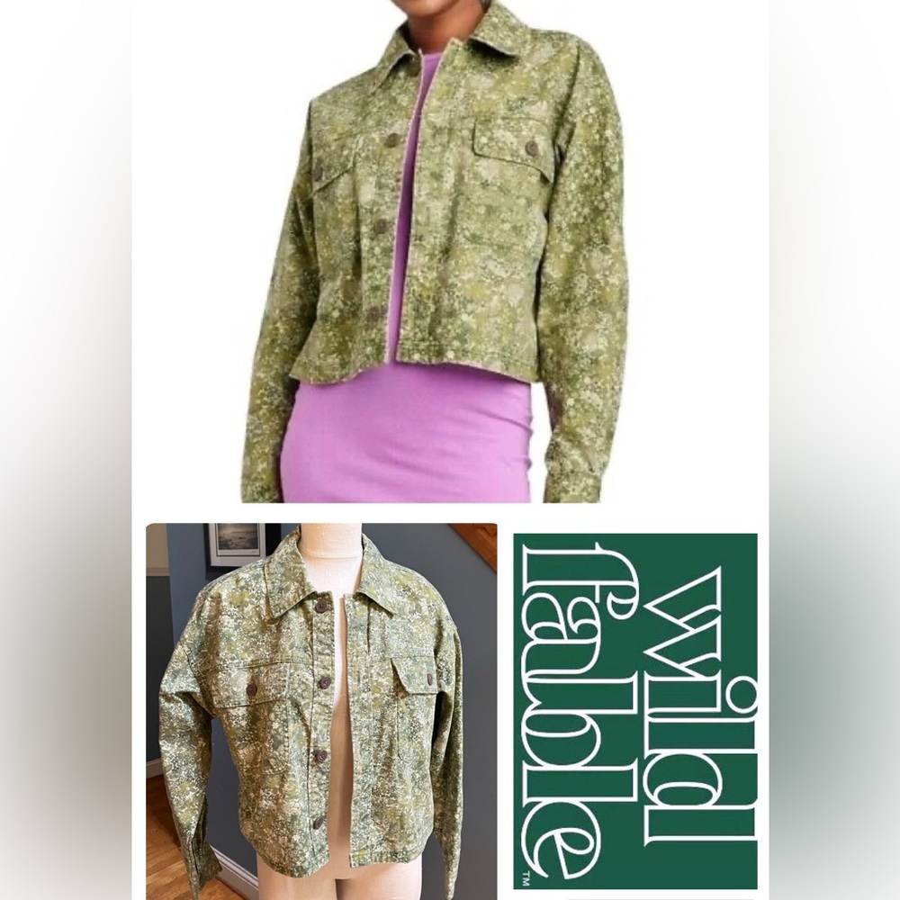 🍃 Wild Fable Women's Chopped Jacket Small EUC